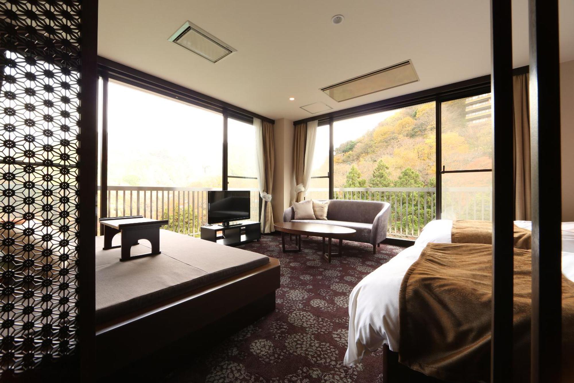 【Room Only or No Meal】Suite Semi Open-Air Cypress Bath or Cypress Bath or Granite Bath